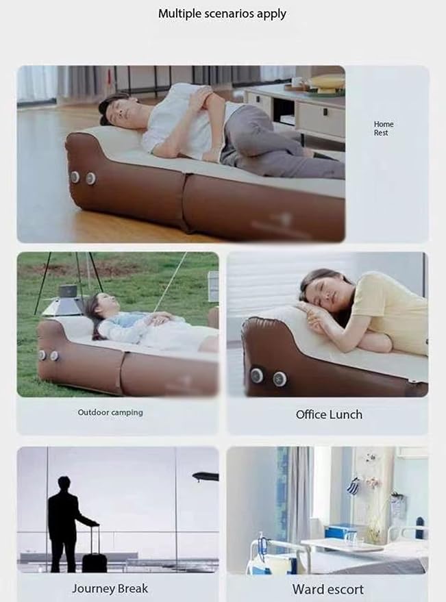 Outdoor Inflatable SofaInflation and Deflation Thickened Sleep Bed Portable Inflatable Sofa Outdoor Camping Camping Mattress