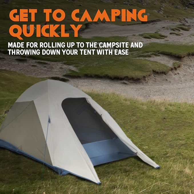 Kelty Tanglewood 2 or 3 Person Backpacking and Car Camping Tent – Sturdy Frame Quick Corners for Easy Setup Double Stake Vestibule Clip-on Rainfly