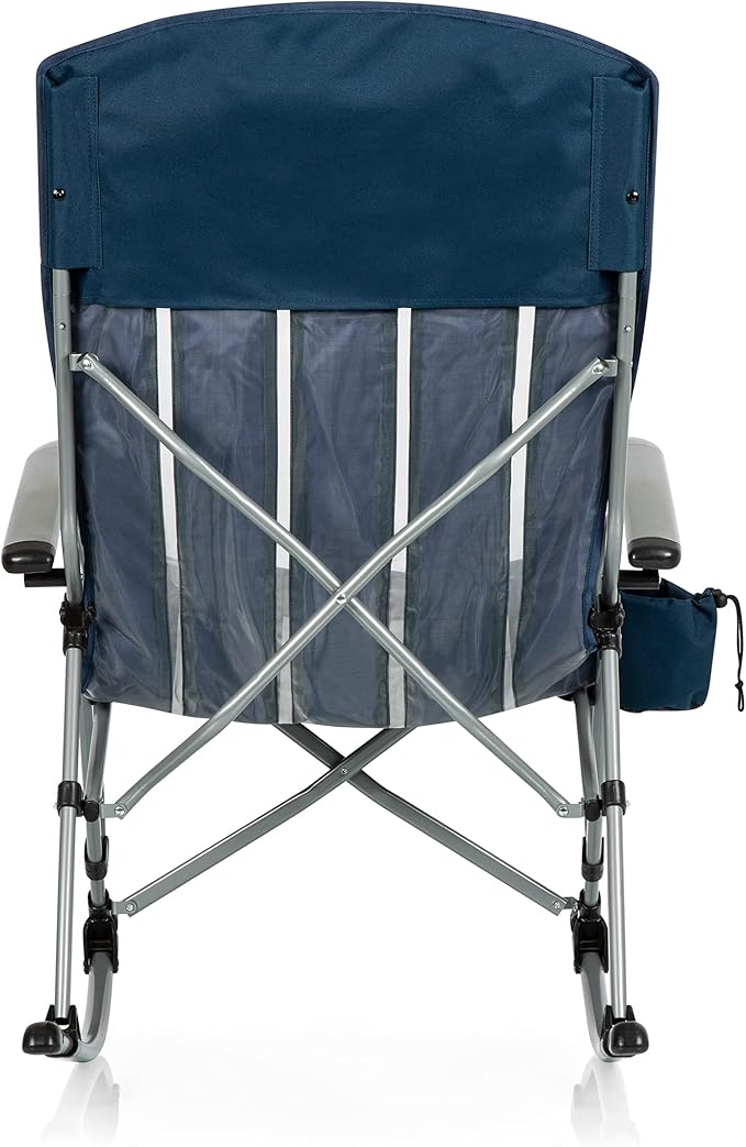 Picnic TIME Outdoor Rocking Camp Chair - XL Heavy Duty Camping Chair for Adults