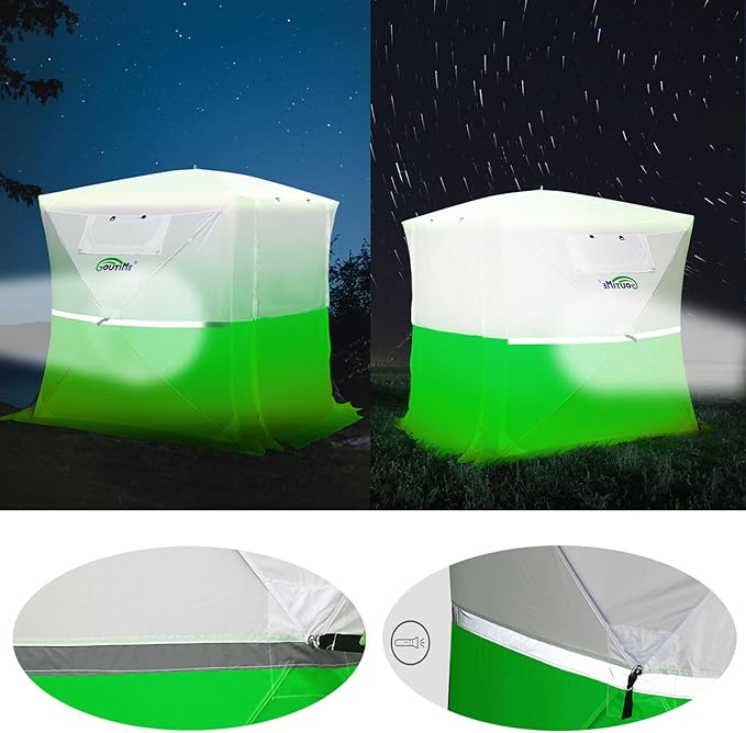 Goutime Professional Work TentInstant Pop-Up Canopy Tent 2x2m Heavy-Duty Portable Shelter for Construction Site Outdoor Workshop Warehouse &amp CampingGreen