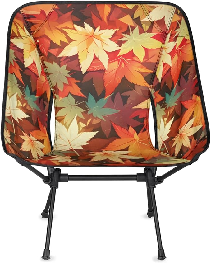 Honeybaby Folding Camping Chair Falling Maple Leaf Camping Chairs Lightweight Portable Chair Outdoor Foldable Chairs for Camping Travel Picnic Beach Hiking