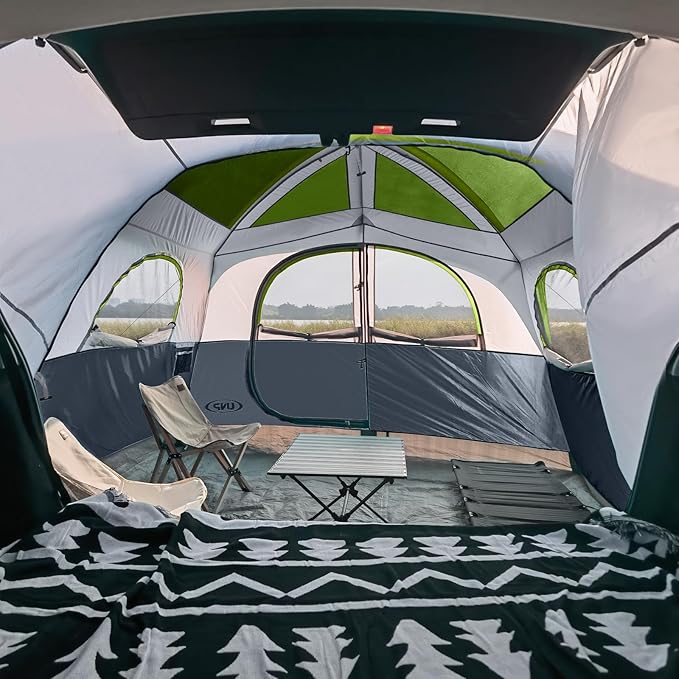 UNP SUV Tent for Camping 6-Person SUV Tailgate Tent - Easy Set Up with Rainfly 10'x9'x78in(H)