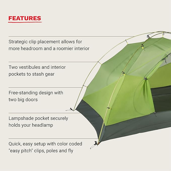 MARMOT Crane Creek 2P/3P Camping and Backpacking Tents &amp Footprints
