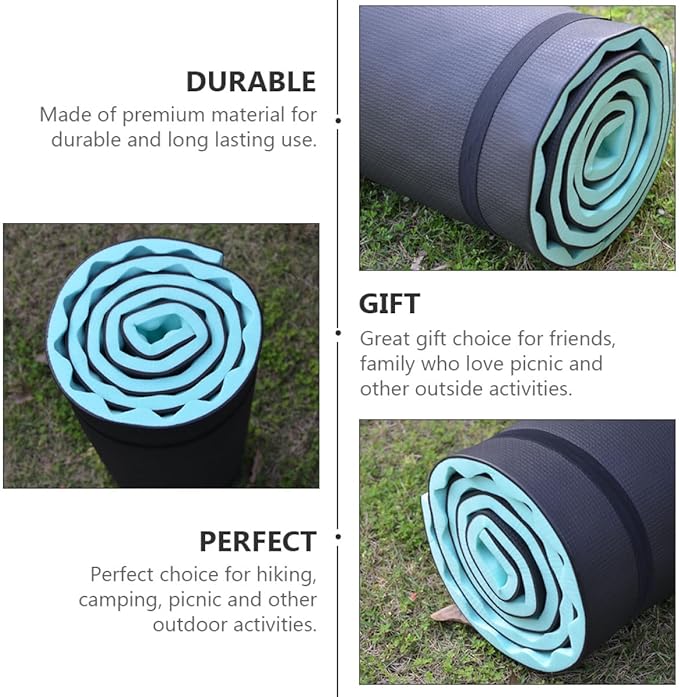 Tent Sleeping Pad Waterproof EVA Foam Camping Cushion 180X50X1.5Cm Lightweight Outdoor Travel Mat for Office Nap and Picnic