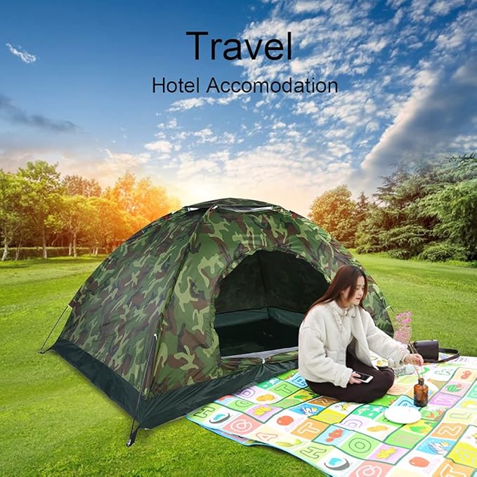 Outdoor Tent 2 Persons 40 Tent Portable Tent for Camping Hiking and Spare Parts