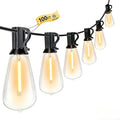 GPATIO Outdoor String Lights 100FT ST38 Bulbs Shatterproof Patio Lights Waterproof Dimmable Outside Hanging Light Connectable LED Outdoor Lights for Backyard Porch Party Garden Home Decor
