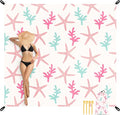 78''×86'' Beach Blanket Waterproof Sandproof Beach Mat Lightweight Outdoor Picnic Blanket for Travel Camping Hiking