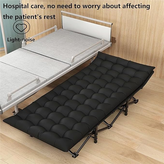 Folding Camping CotCamping Cot for Adults Portable Sleeping Bed with Carry Bag Heavy Duty Foldable Cots for Hiking Home Office Naps and Vacation