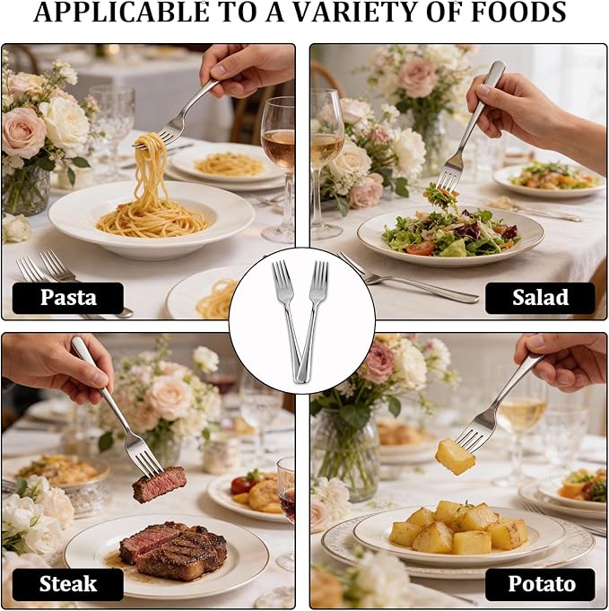60 PCS Silverware Set - Windsor Stainless Steel Silverware Set for 12 Kitchen Flatware Set Cutlery Set for Home Restaurant Hotel Kitchen Dishwasher Safe &amp Mirror Polished Utensils Set