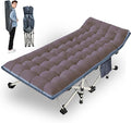 Extra Wide XXL Camping Cot with Comfortable Mattress Cots for Sleeping Folding Cot Camping Bed 79 L x 32 W x 18 H Heavy Duty with Carry Bag Outdoor Indoor