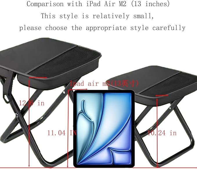 Small Portable Foldable Travel PedalCamping Stool Portable13 in Ultra Light Mini Foot RestCompact Design for Enhanced ComfortNot Suitable for Buyers with Heavier Body Weight.(12.6 in)