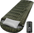 MEREZA 0 Degree Winter Sleeping Bag for Adults Kids with Pillow Cold Weather Sleeping Bag for 4 Season Camping Hiking Backpacking Sleeping Bags for Big and Tall
