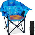 NAIZEA Heated Massage Camping ChairsHeated Outdoor Chair w/3 Heating Mode Oversized Heated Chair for Adults Heavy Duty Folding Camping Chairs for CampFishing Sports EventsNOT Included Battery