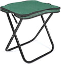 GARVALON Folding Stool for Outside Activities Portable Aluminum Stool Foot Rest for Camping Hiking and Travel