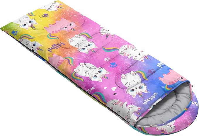 QOOMO Camping Sleeping Bags3 Season Warm &amp Cool WeatherLightweightWaterproof Sleeping Bags for Adults &amp Kids Travelingand Outdoors