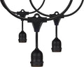 Satco S8039 Incandescent Indoor/Outdoor String Lights Black Bulbs Not Included 24 Feet (Pack of 1)