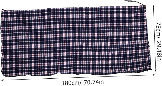 Kisangel Lightweight Adult Camping Liner Fleece Sleeping Sack for Outdoor Indoor Use Warm Portable Sleep Pad for Hiking Picnics Concerts and to Carry and Design