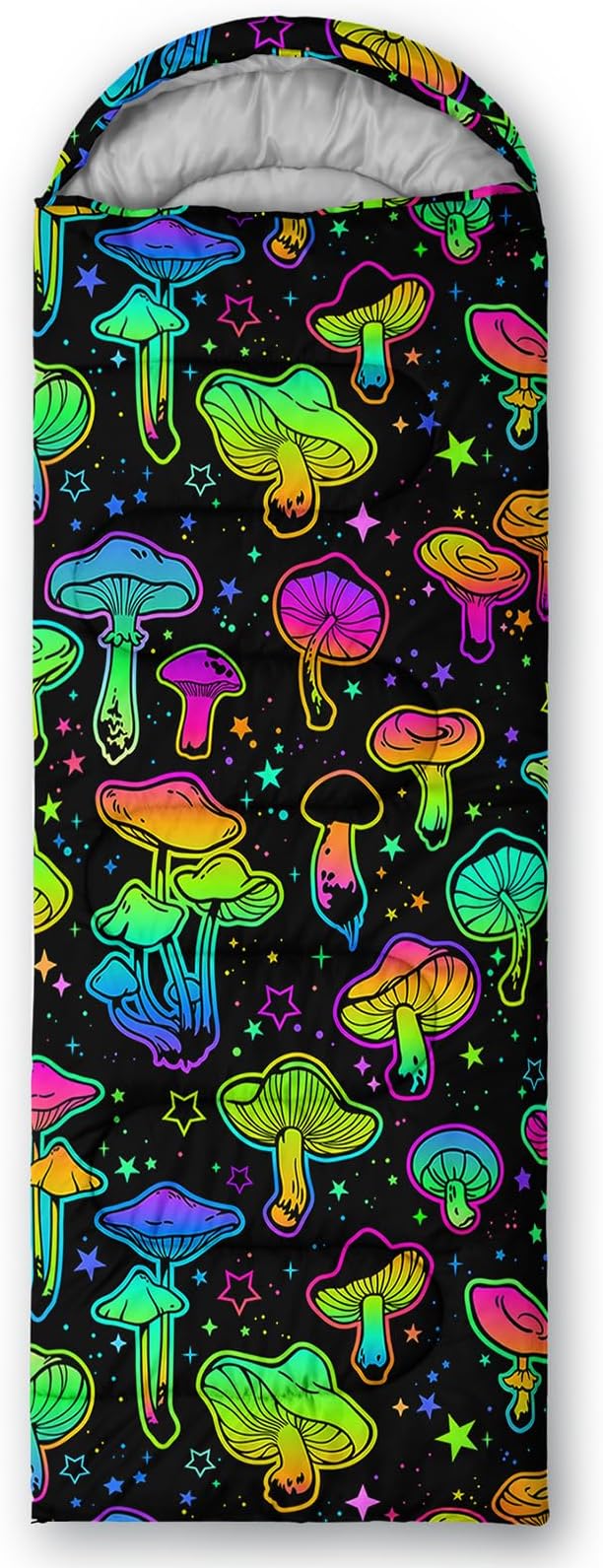 AILONEN Outer Space Astronaut Camping Sleeping BagsLightweight &amp Waterproof3 Season Warm &amp Cool WeatherCartoon Sleeping Bags for KidsBoys Girls TravellingOutdoors