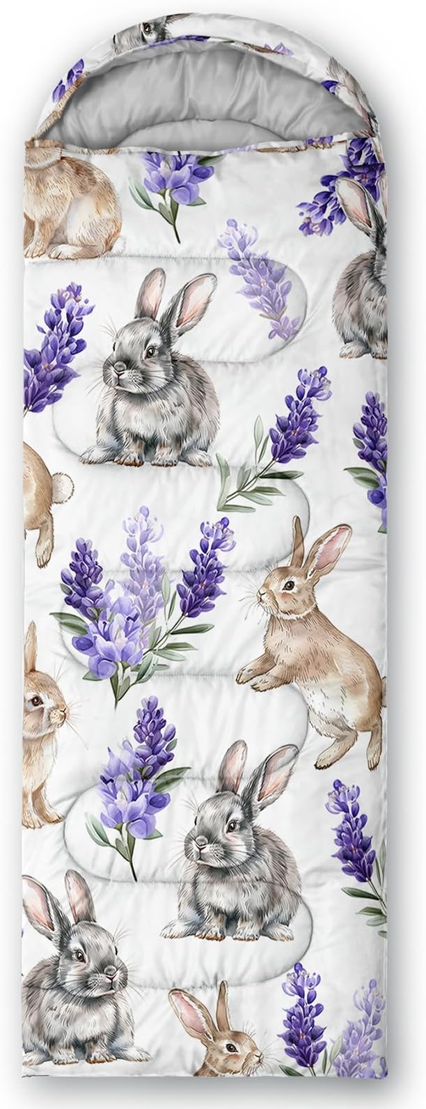 AILONEN Cartoon Camping Sleeping Bag for Boys Girls AdultsLightweight &amp Waterproof3 Season Warm &amp Cold WeatherPortablePrinted Sleeping BagTravelingCampingHiking