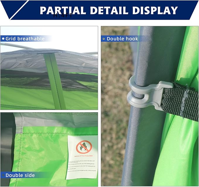 7.2 × 4 × 4 Feet Single Backpack Tent Waterproof Camping and Hiking Tent can be Used by One Person Light and Durable