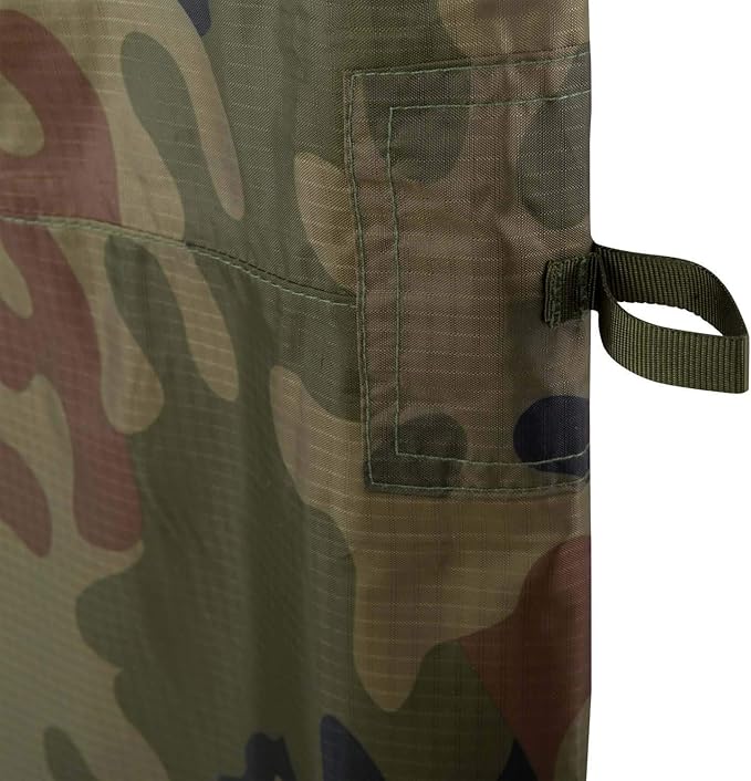 Helikon-Tex SuperTarp Small - Polyester Ripstop Tarp - Tarp - PL Woodland - Outdoor Bushcraft Hunting Survival