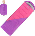 Clostnature Sleeping Bag for Adults and Kids - Lightweight Camping Sleeping Bag for Girls Boys Youths Ultralight Backpacking Sleeping Bag for Cold Weather - Compression Sack Included(Left Zipper)