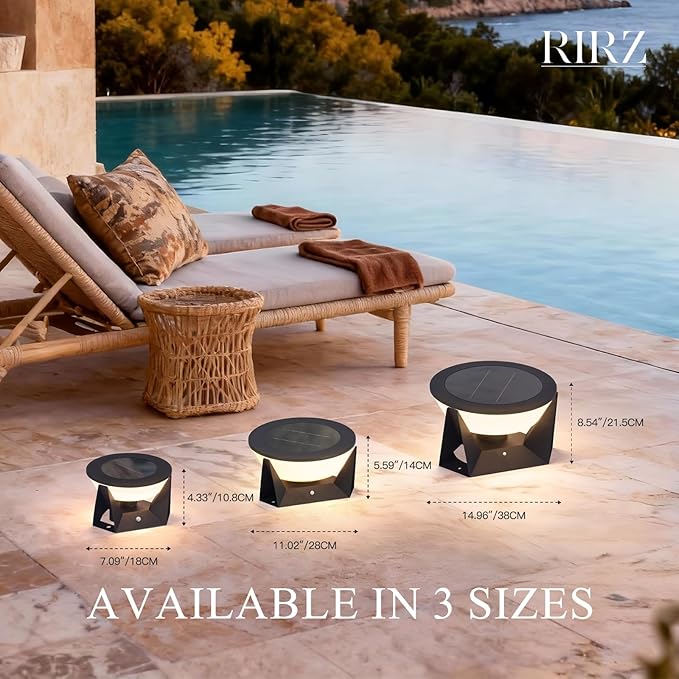 14.96 Floor Lamp with Remote Control IP54 Large Solar Lanterns Outdoor Waterproof 3000K LED Solar Patio Lights Outdoor Free Standing Dimmable Modern Floor Lamp Smart Garden Patio Lantern