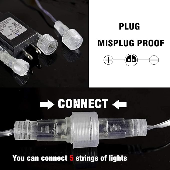 TW SHINE Christmas Meteor Shower Lights Outdoor 864 LED 12 24 Tubes Waterproof Christmas Lights Outdoor Plug in Snow Falling Rain Icicle Xmas Light Decorations Blue