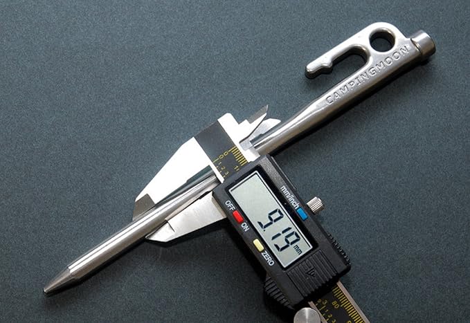 camping moon Martensitic Stainless Steel 420J2 Tent Stake R Series Power Peg Ideal for Hard Ground R-20-8P