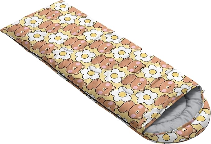QOOMO Camping Sleeping Bags3 Season Warm &amp Cool WeatherLightweightWaterproof Sleeping Bags for Adults &amp KidsTravelingand OutdoorsCamping Gear Equipment