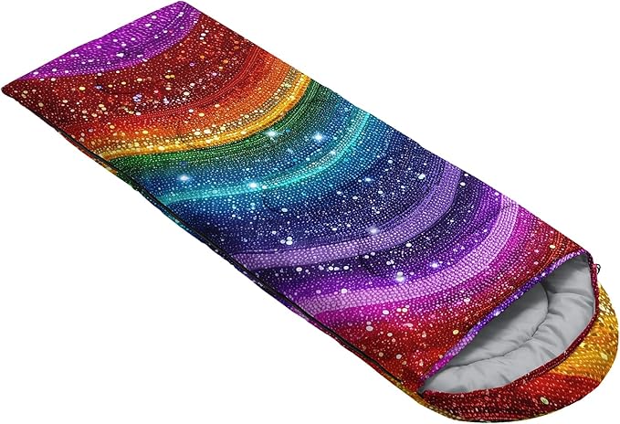AILONEN Cartoon Camping Sleeping Bag for Boys Girls AdultsLightweight &amp Waterproof3 Season Warm &amp Cold WeatherPortablePrinted Sleeping BagTravelingCampingHiking