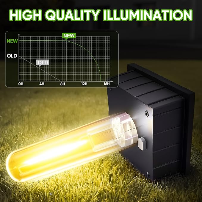 12 Pack Solar Pathway Lights OutdoorIP65 Waterproof - Bright Solar Lights OutdoorAuto On/Off Pathway Lights Solar PoweredSolar Path Lights for Walkway Driveway Garden
