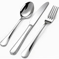 60 Piece Bulk Silverware Set for 20 Stainless Steel Heavy Forks Spoons and Knives Set Mirror Finish Flatware Dishwasher Safe for Family Picnics Daily Gatherings