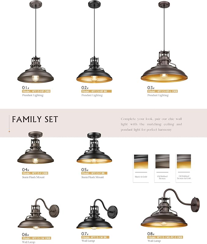FEMILA 12 Modern Pendant Lights Kitchen Island Black Pendant Light Fixtures for Foyer Cafe Kitchen Adjustable Height 2 Pack 4FY15-MP-2PK BK-1