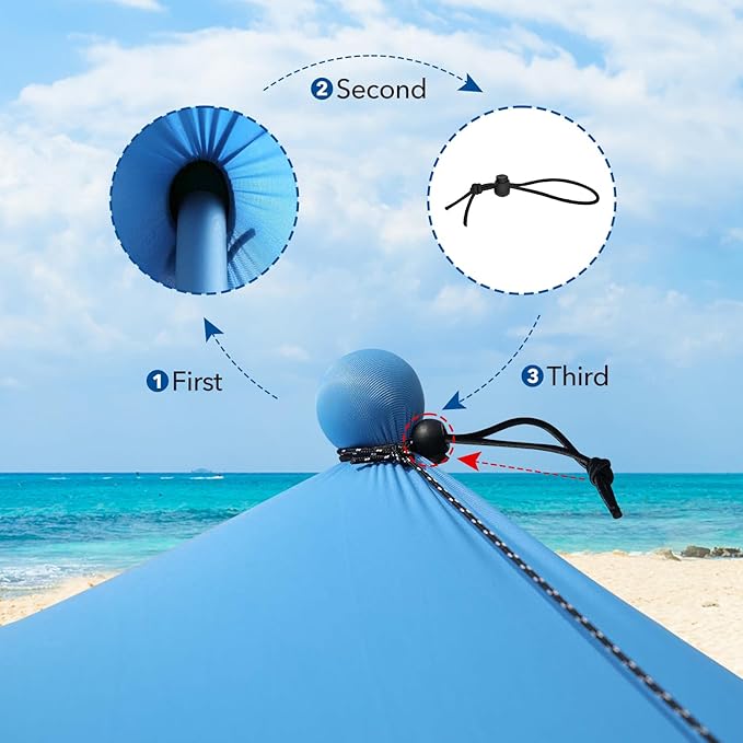 Canopy Tent Beach Umbrella UPF50+ Protection Sun shelter Portable Camping with Sandbag Poles Ground Pegs and Anti-Wind Ropes for Outdoor Camping Backyard Picnics 10X10FT with Beach Blanket Phone Case