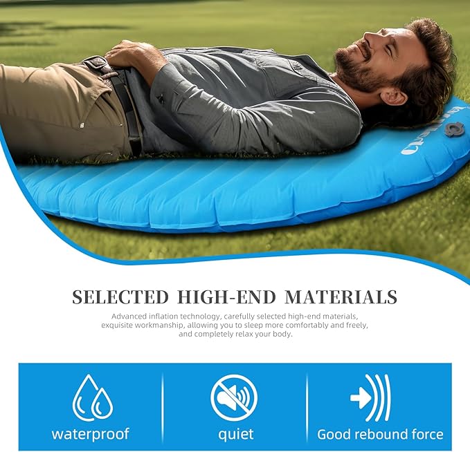Ultralight Sleeping Pad for Camping 74.8x23.2 Camping Mat with Pump Sack Inflatable Sleeping Pads Compact for Camping Backpacking Hiking Traveling Tent