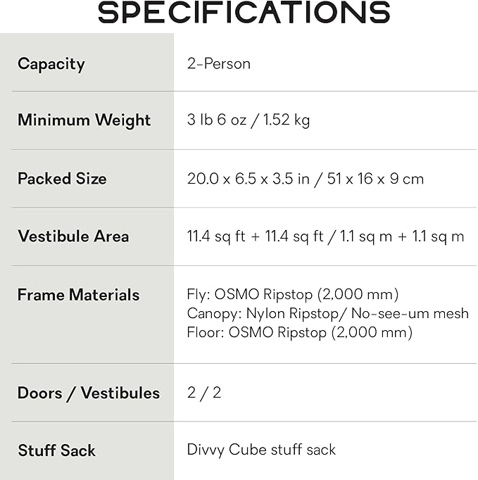 NEMO Equipment Dagger OSMO Lightweight Backpacking Tent