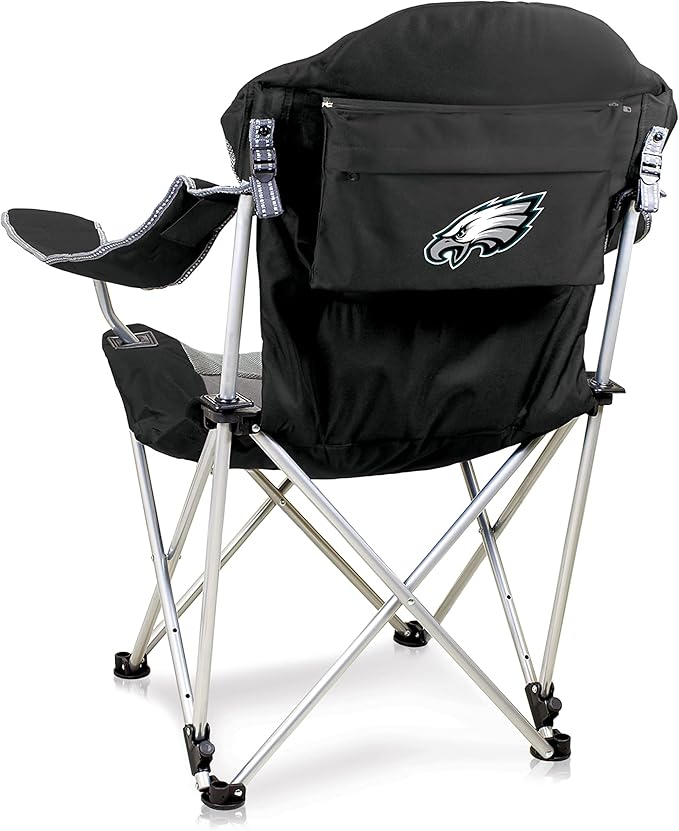 Picnic TIME NFL Unisex-Adult NFL Reclining Camp Chair Beach Chair for Adults Sports Chair with Carry Bag
