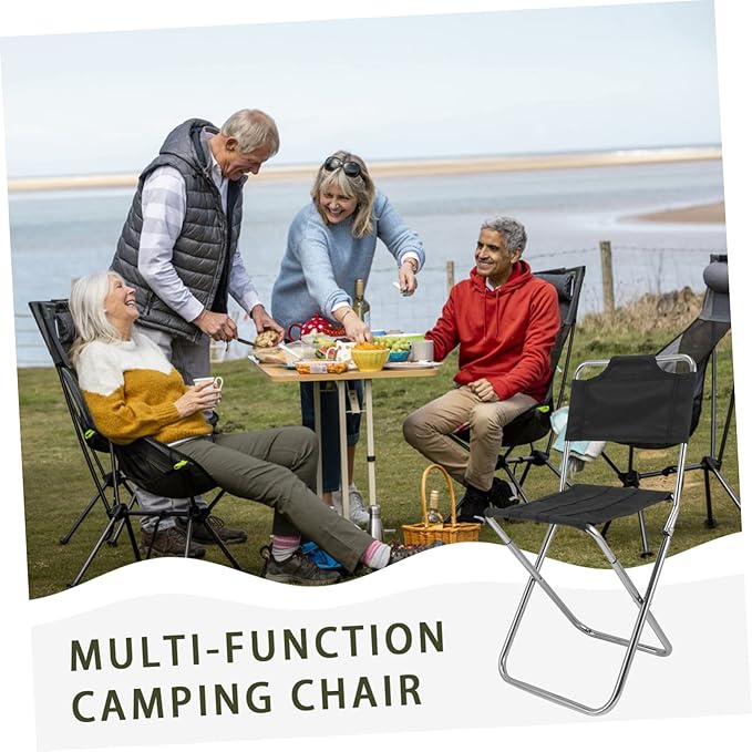 Folding Chair Portable Small Camping Stool Multi-Function Beach Chair Accessory