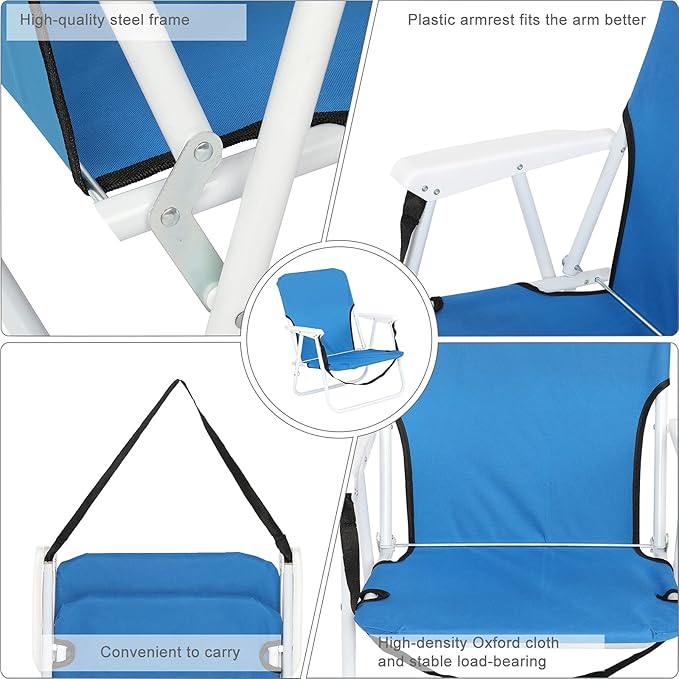 Outdoor Folding Lawn Chair Concert Beach Folding Camping Chair Festival Sand Picni Chair