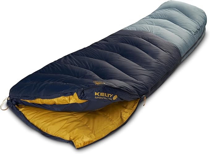 Kelty Supernova Down Sleeping Bag Compact + Lightweight Roomy Shape for All Body Types and Sleep Positions Recycled Shell Fabrics