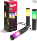 innr Smart Outdoor Lights Color Pathway Lights Works with Philips Hue* Alexa Hey Google SmartThings (Hub Required) Zigbee Outdoor Lights 3-Pack with Power Supply and RGBW Control Box OPL 130C