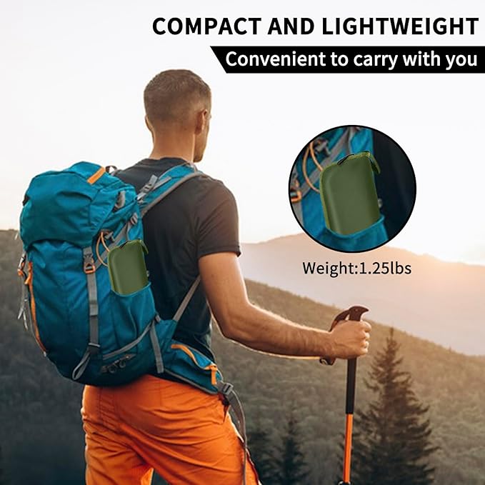 2 Pack Camping Stool 13 Inch Portable Folding Stool for Adults Lightweight Small Foldable Stools for Fishing Hiking Outdoor Gardening-Green