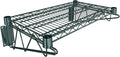 14 x 24 Green Epoxy Wire Wall Mount Shelf