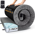Kingfun 3 Inch CertiPUR-US Memory Foam Camping Mattress Waterproof Roll up Sleeping Pad Thick Floor Sleeping Mats for Tent with Removable Travel Bag