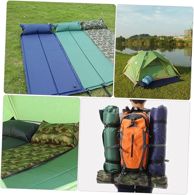 Hemoton Inflatable Camping Pad Portable Sleeping Mat for Wear Resistant Design Convenient Lightweight Camping Accessory for Tents and Day Trips
