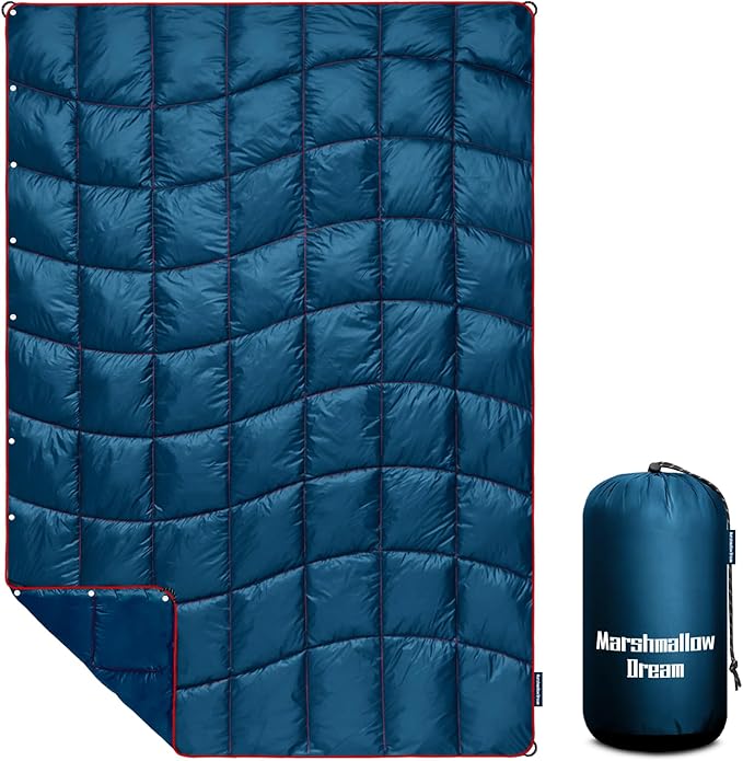 Camping Blanket Puffy Blanket Lightweight Windproof Water Resistant for OutdoorsHiking BackpackingBeachCarPicnicStadium