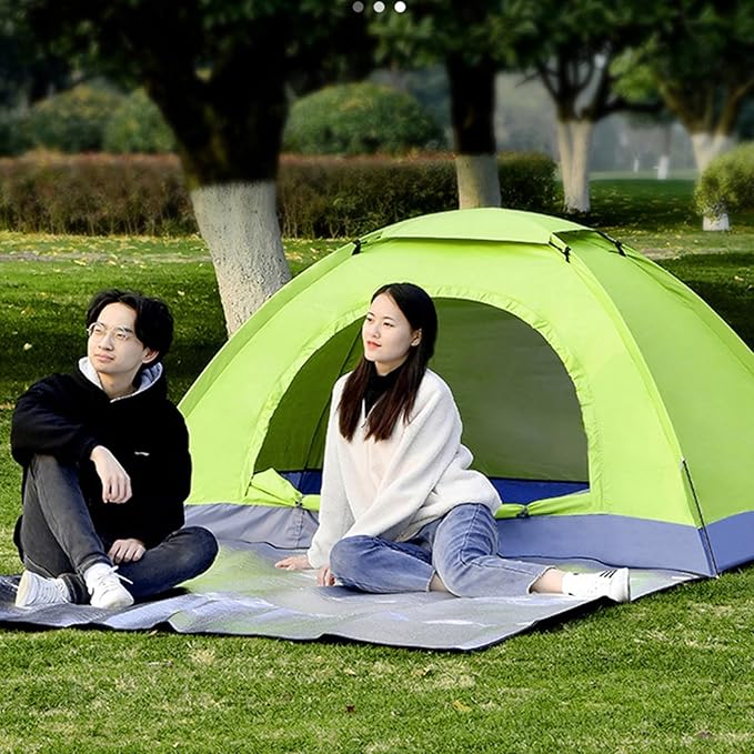 Camping Tent 1 Person/2 Person Tent Lightweight Dome Tent Portable Backpacking Tent for Outdoor Camping Hiking(1 Person Pink)