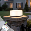Modern Outdoor Post Lights Hard Wired 9.84 Outdoor Column Lights IP54 Waterproof Pillar Light Outside 3000K Outside Lamp Post Light Column Lighting for Deck Gate Yard Patio Entrance Fence