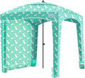 Qipi Beach Cabana - Easy to Set Up Canopy Waterproof Portable 6' x 6' Beach Shelter Included Side Wall Shade with UPF 50+ UV Protection Ultimate Sun Umbrella - for Kids Family &amp Friends